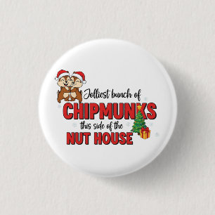 Jolest Bunch von Chipmunks Diese Seite Weihnachten Button