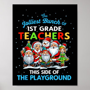 Joleste Gruppe von Lehrern der 1. Klasse auf diese Poster