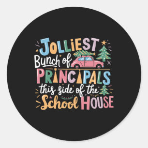 Joleste Gruppe von Principals dieser Seite des Sch Runder Aufkleber