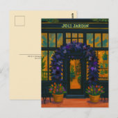 Joli Jardin  Postkarte (Vorne/Hinten)