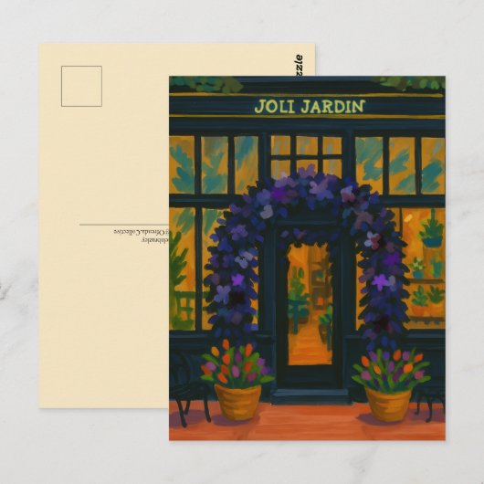 Joli Jardin Postkarte (Vorne/Hinten)