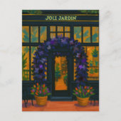 Joli Jardin  Postkarte (Vorderseite)
