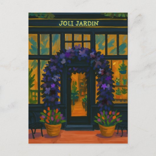 Joli Jardin  Postkarte (Vorderseite)