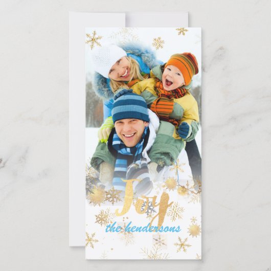 Joliday Greetings+Snowflakes+Imitate Foil Feiertagskarte (Vorderseite)