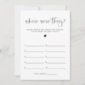 JOLIE Boho Wo waren sie Brautparty Game Card Einladung (Vorderseite)