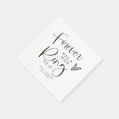 JOLIE Forever Has a Nice Ring to It Engagement Serviette (Ecke)