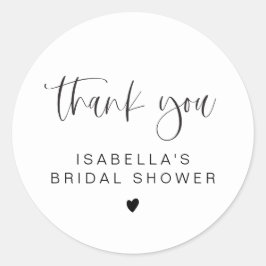 JOLIE Fun Modernes Minimales Brautparty Vielen Dan Runder Aufkleber