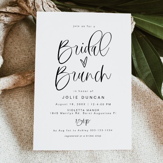 JOLIE Fun Typografie Minimalistisch Boho Bridal Br Einladung