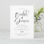 JOLIE Fun Typografy Minimalistisch Boho Brautparty Einladung (Stehend Vorderseite)