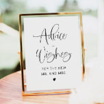 JOLIE Fun Typografy Minimalistisch Ratschläge & Wü Poster<br><div class="desc">Dieses Ratgeber- und Wunschzeichen zeichnet sich durch einen handgeschriebenen Schriftart und modernes minimalistisches Design aus. Ändern Sie einfach die Farben und bearbeiten Sie *most*,  um den Bedürfnissen Ihrer Veranstaltung gerecht zu werden. Dieses Schild eignet sich perfekt für Ihre moderne,  industrielle oder böhmische Hochzeit,  Ihr Brautparty oder Ihre Paardusche.</div>