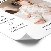 JOLIE Minimal Fun Arch Foto Erstes Jahr Meilenstei Poster (Ecke)