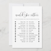 JOLIE Minimal würde sie eher Brautparty Game Einladung (Vorderseite)