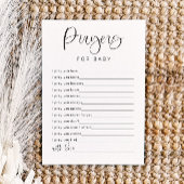 JOLIE Minimale Gebete für Baby Advice Card Game Einladung