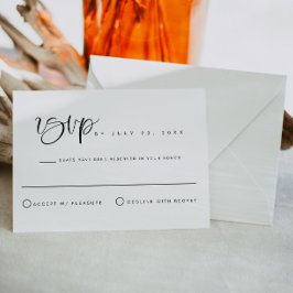JOLIE Minimalistisch Bohemische Hochzeit RSVP Post Einladung