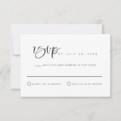 JOLIE Minimalistisch Bohemische Hochzeit RSVP Post Einladung (Vorderseite)