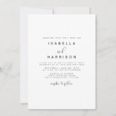 JOLIE Minimalistisch Boho Simple Foto Wedding Einladung (Vorderseite)