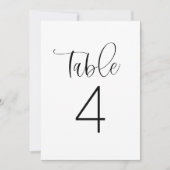 JOLIE Minimalistisch Boho Simple Tischnummer Card (Vorderseite)