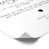 JOLIE Minimalistisch Boho Wedding Audio Guestbook Poster (Ecke)