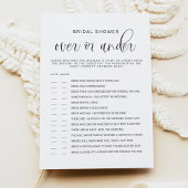 JOLIE Minimalistisch über oder unter Brautparty Einladung