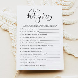 JOLIE Minimalistisch Vater Jokes Baby Showspiel Einladung