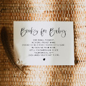 JOLIE Modern Boho Books for Baby Insert Card Einladung