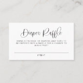 JOLIE Modern Boho Diaper Raffle Baby Showspiel Platzkarte (Vorderseite)