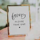 JOLIE Modern Boho Schriftart Bitte Gunst unterzeic Einladung