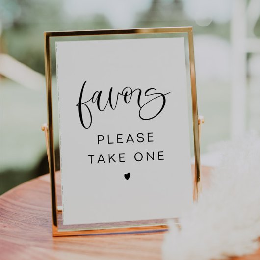 JOLIE Modern Boho Schriftart Bitte Gunst unterzeic Einladung