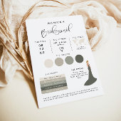 JOLIE Modern EDITABLE Bridesmaid Info Card Einladung