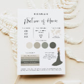 JOLIE Modern EDITABLE Bridesmaid Info Card Einladung