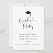 JOLIE Modern Minimal Typografie Script Abschluss Einladung (Vorderseite)