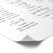 JOLIE Modern Minimalistisch Boho Erstes Jahr Meile Poster (Ecke)