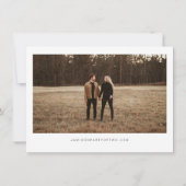 JOLIE Modern Minimalistisch Boho Foto Save the Dat Einladung (Rückseite)