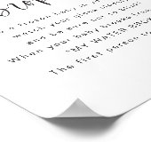 JOLIE Modern My Water Broke Baby Duschvorrichtung Poster (Ecke)