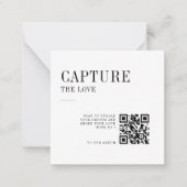 JOLIE Modern Share the Liebe QR Code Table Cards Mitteilungskarte (Vorderseite)