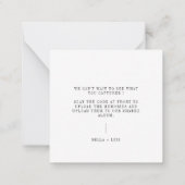 JOLIE Modern Share the Liebe QR Code Table Cards Mitteilungskarte (Rückseite)