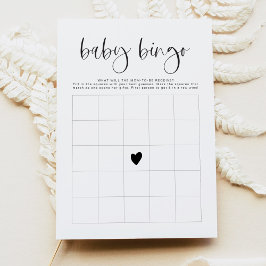 JOLIE Moderne Minimalistische Babydusche Bingo Gam Einladung