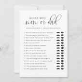 JOLIE Moderne Ratgeber Wer Mama oder Vater Baby Du Einladung (Vorderseite)