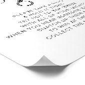 JOLIE Modernes Minimalistisch Ring Brautparty Game Poster (Ecke)