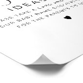 JOLIE Modernes Minimalistisches Baby Name Ideas Ga Poster (Ecke)