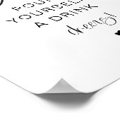 JOLIE Modernes Minimalistisches Selbstbedienungsze Poster (Ecke)