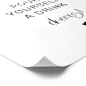 JOLIE Modernes Minimalistisches Selbstbedienungsze Poster (Ecke)