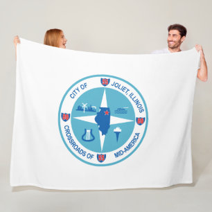 Joliet-Flagge (Illinois) Fleecedecke