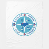 Joliet-Flagge (Illinois) Fleecedecke (Vorderseite)