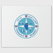 Joliet-Flagge (Illinois) Geschenkpapier (Flach)