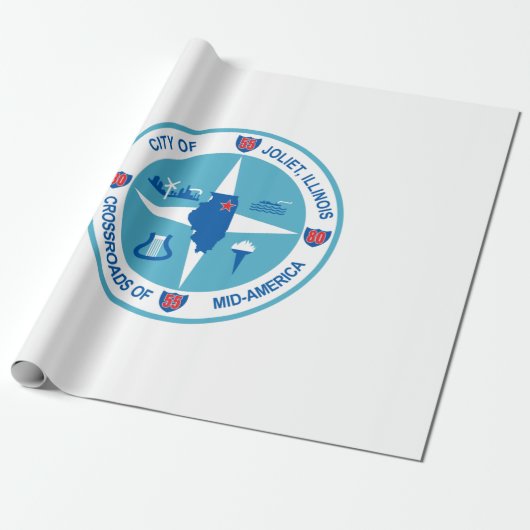 Joliet-Flagge (Illinois) Geschenkpapier (Ungerollt)