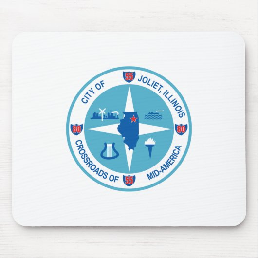 Joliet-Flagge (Illinois) Mousepad (Vorne)
