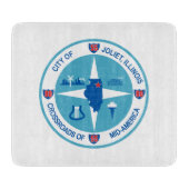 Joliet-Flagge (Illinois) Schneidebrett (Vorderseite)