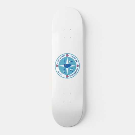 Joliet-Flagge (Illinois) Skateboard (Vorderseite)