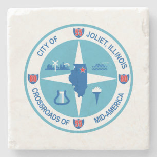 Joliet-Flagge (Illinois) Steinuntersetzer